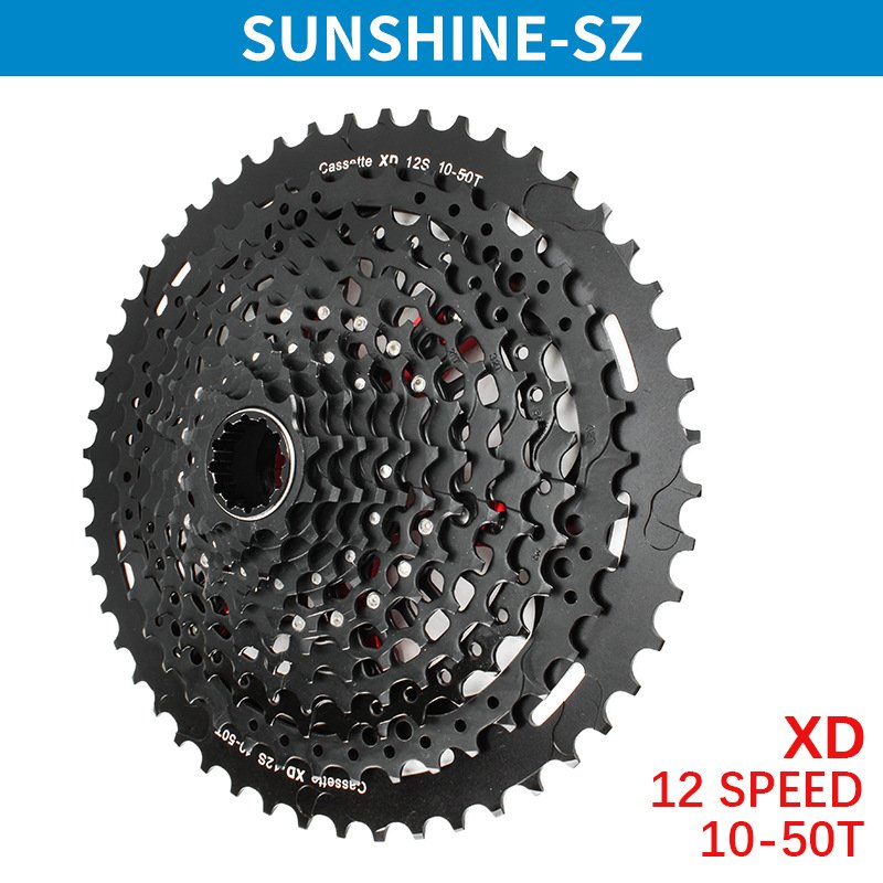 Cassette 12 Vitesses 10-50T Ultra-légère Pour SRAM XD - Compatible VTT - Neuf 1 An Garantie